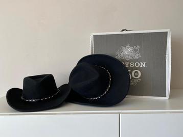 1x Stetson Amasa cowboy hoed zwart , al 1 verkocht! beschikbaar voor biedingen
