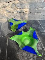 2 handgeblazen glazen schalen (‘60), Antiek en Kunst, Ophalen of Verzenden