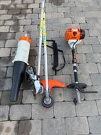 Stihl combimotor met 3 toebehoren, Tuin en Terras, Bladblazers, Ophalen, Zo goed als nieuw