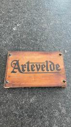 Panneau publicitaire en bois Artevelde., Enlèvement ou Envoi, Comme neuf, Panneau publicitaire