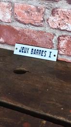 Plaque émaillée jeux barres, Antiquités & Art, Antiquités | Email, Enlèvement ou Envoi