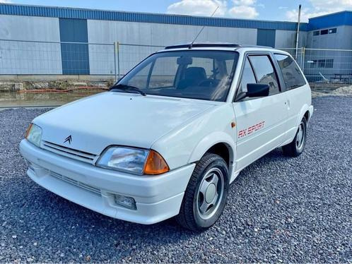 CITROEN AX SPORT, Auto's, Oldtimers, Particulier, Open dak, Citroën, Benzine, Coupé, 3 deurs, Handgeschakeld, Wit, Zwart, Velours