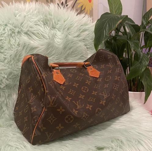 louis vuitton monogram speedy 30, Handtassen en Accessoires, Tassen | Damestassen, Gebruikt, Handtas, Bruin, Ophalen of Verzenden