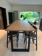 ENORME GROTE BAR TAFEL MET 6 ZACHTE STOELEN, Zo goed als nieuw, Ophalen