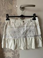 Witte rok Madonna met glinsters S, Comme neuf, Taille 36 (S), Enlèvement, Blanc