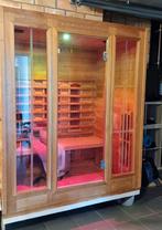 Cabine de sauna infrarouge Fonteyn 3 personnes, Sports & Fitness, Sauna, Enlèvement, Utilisé, Infrarouge, Sauna complet