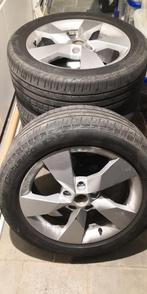 4 17" skoda velgen + pirelli cinturato p7 225/50 R17 94, Ophalen, Gebruikt, Velg(en), 17 inch