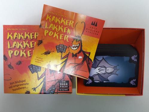 Spel Kakkerlakken Poker, 2-6 spelers, 8+, + 1 gratis promo, Hobby en Vrije tijd, Gezelschapsspellen | Kaartspellen, Zo goed als nieuw