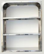 Planken Boekenkast Opbergruimte - 7660 cm - BOMBAY INOX, Verzenden, Nieuw