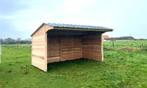 Schuilhok 3x5 in 48mm dik Douglashout, Weidegang, 2 of 3 paarden of pony's