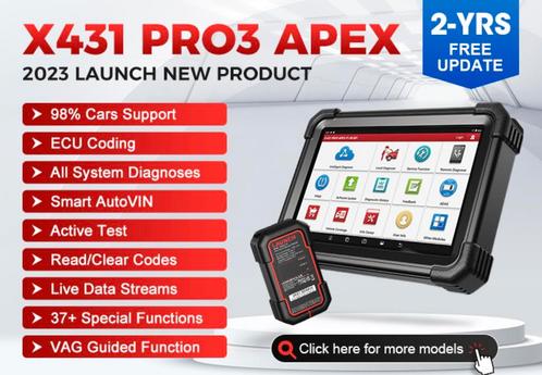 Launch X431 Apex Pro3S opvolger nieuw diagnose service Tool, Auto diversen, Onderhoudsmiddelen, Ophalen of Verzenden