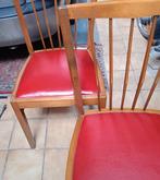 2 chaises avec sièges en cuir, âgées de plus de 70 ans, parf, Enlèvement