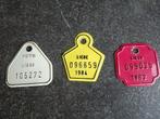 Lot de trois anciennes plaques de vélo, Ophalen