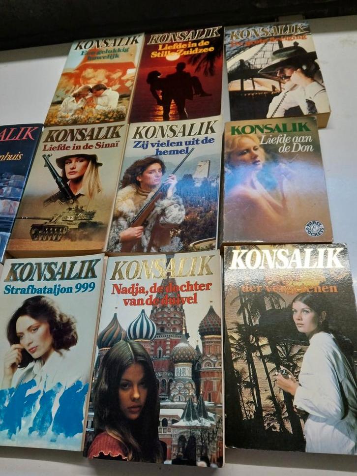 17 Boeken van Konsalik, Boeken, Romans, Zo goed als nieuw, Ophalen