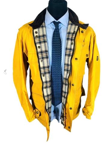 BELSTAFF Panther Excl*    overgangsjas  Geel, Comme neuf, Jaune, Enlèvement ou Envoi, Taille 48/50 (M)