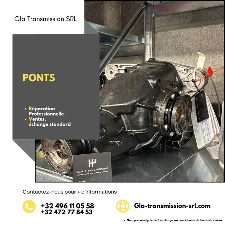 Réparations ponts, boite de transfert, Auto-onderdelen, Transmissie en Toebehoren, Ophalen of Verzenden