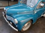Renault 4CV oldtimer, 4 deurs, Achterwielaandrijving, Beige, Leder en Stof