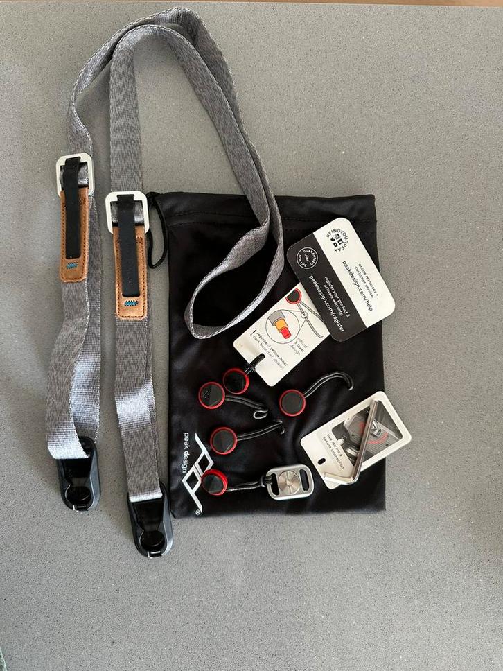 Peak Design L-BL-3 Leash ash met extra anchors!, Audio, Tv en Foto, Foto | Cameratassen, Nieuw, Ophalen