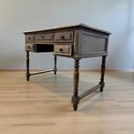 Brocante houten bureau / sidetable met lades, Ophalen of Verzenden