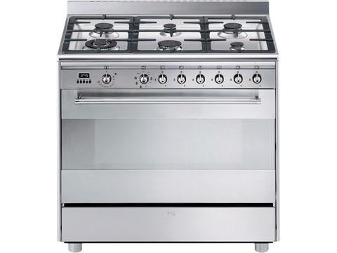SMEG 6 pits gasvuur met elektrische oven, Ophalen