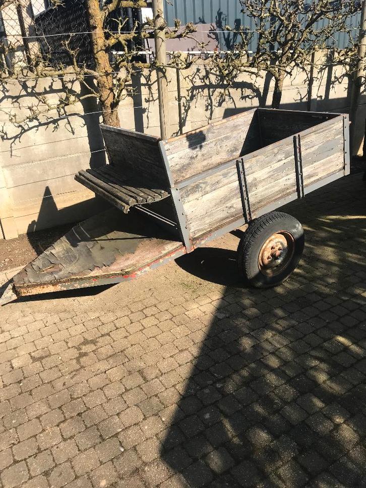 Oude aanhangwagen / Kar, Antiek en Kunst, Antiek | Overige Antiek, Ophalen