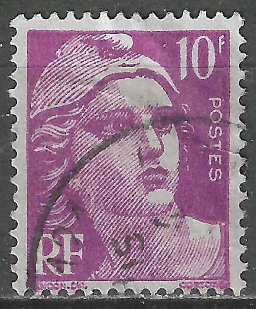 Francia 1948 - Yvert 811 - Marianne de Gandon (ST), Envoi, Affranchi