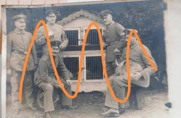 Foto: Duitse militaire kaart van Landser uit de ww1, Verzenden, Overige soorten, Foto of Poster