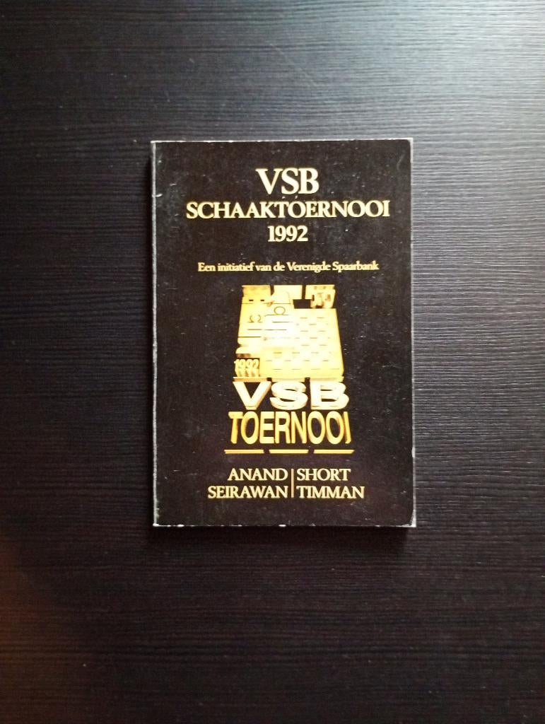 VSB schaak toernooi 1992, Hobby en Vrije tijd, Ophalen of Verzenden, Minder dan 500 stukjes, Zo goed als nieuw, Schaken