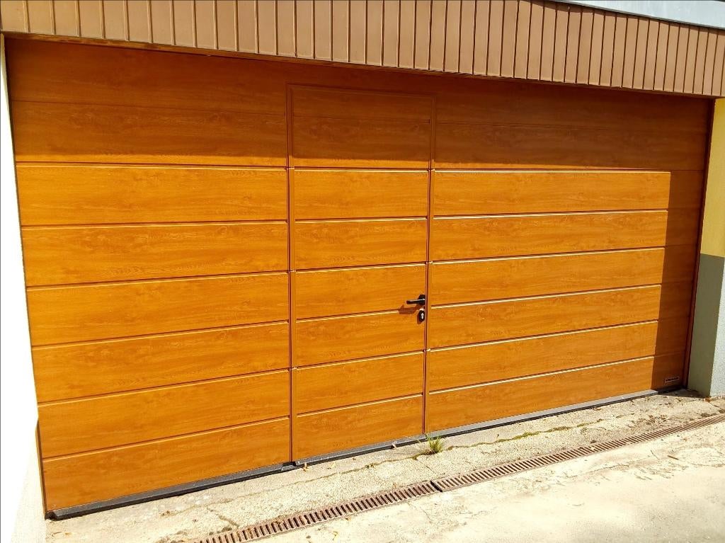 Porte de garage Hörmann avec porte de passage, Bricolage & Construction, Synthétique, Enlèvement, Utilisé, Autres types