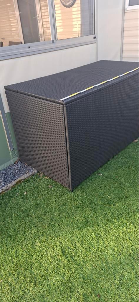 Coffre de jardin XXL, 160x80x90 cm, 1150 litres avec 2 sacs, Jardin & Terrasse, Enlèvement