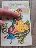 Retro onbeschreven kerstkaartje, Ophalen of Verzenden