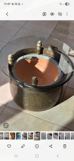 Kopere marmiet/ salon tafel met ingebouwde plantenbak, Ophalen