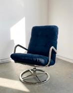 Vintage loungechair, Maison & Meubles, Fauteuils, Enlèvement, Comme neuf, Tissus