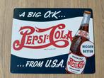 Metalen bord Pepsi Cola, Ophalen, Zo goed als nieuw