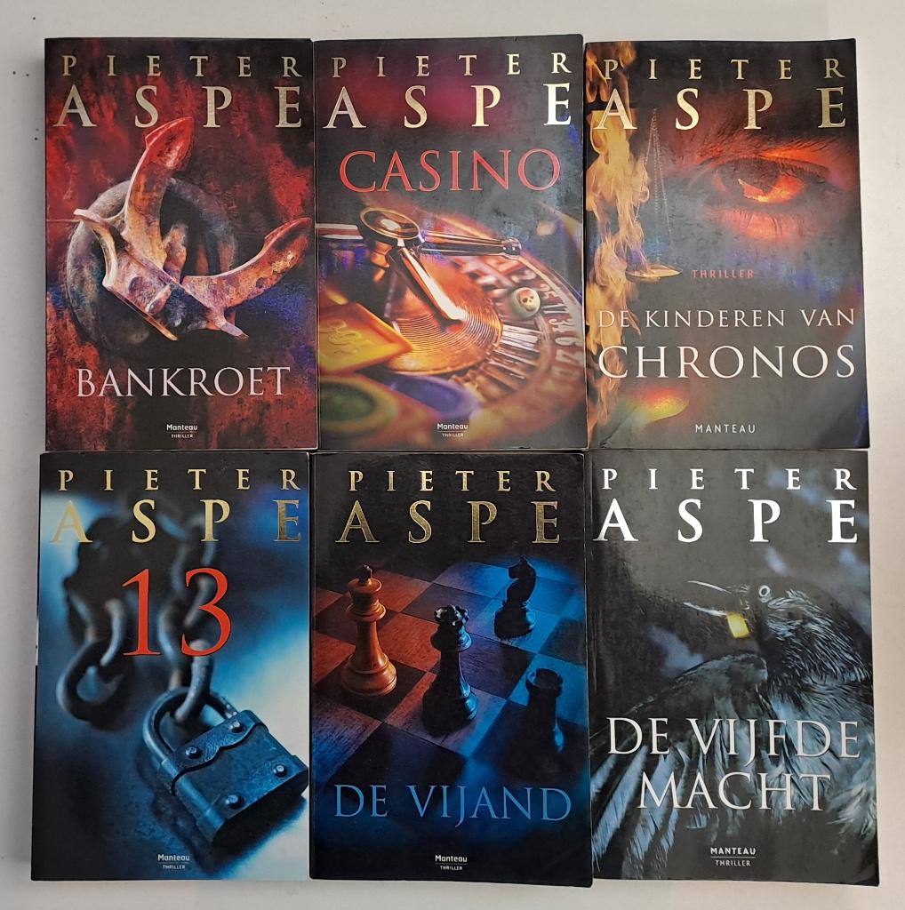Boeken Pieter Aspe, Boeken, Ophalen of Verzenden, Gelezen