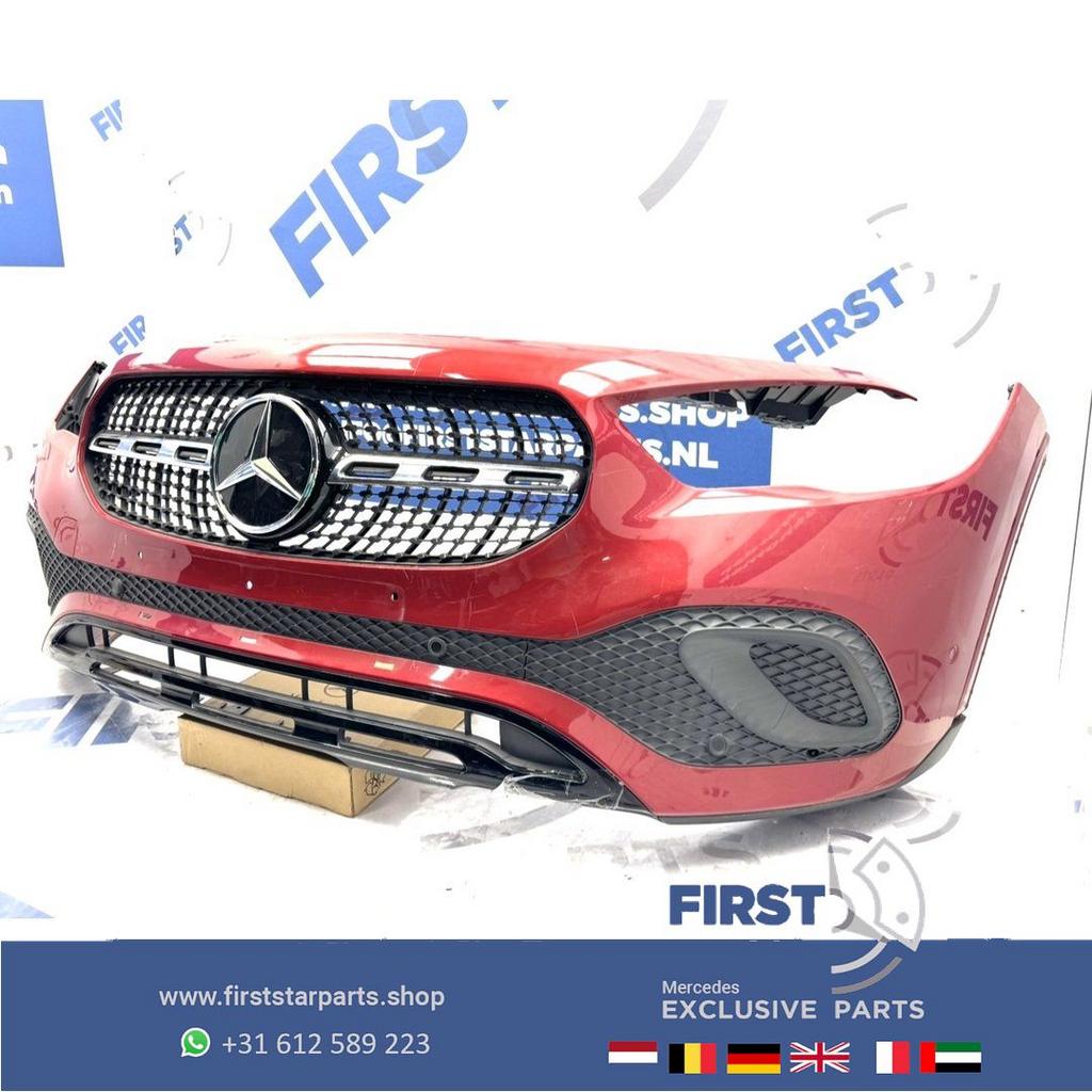 H247 BUMPER GLA A2478803501 VOORBUMPER COMPLEET ZWART WIT GR, Gebruikt, -, Voor, Ophalen of Verzenden