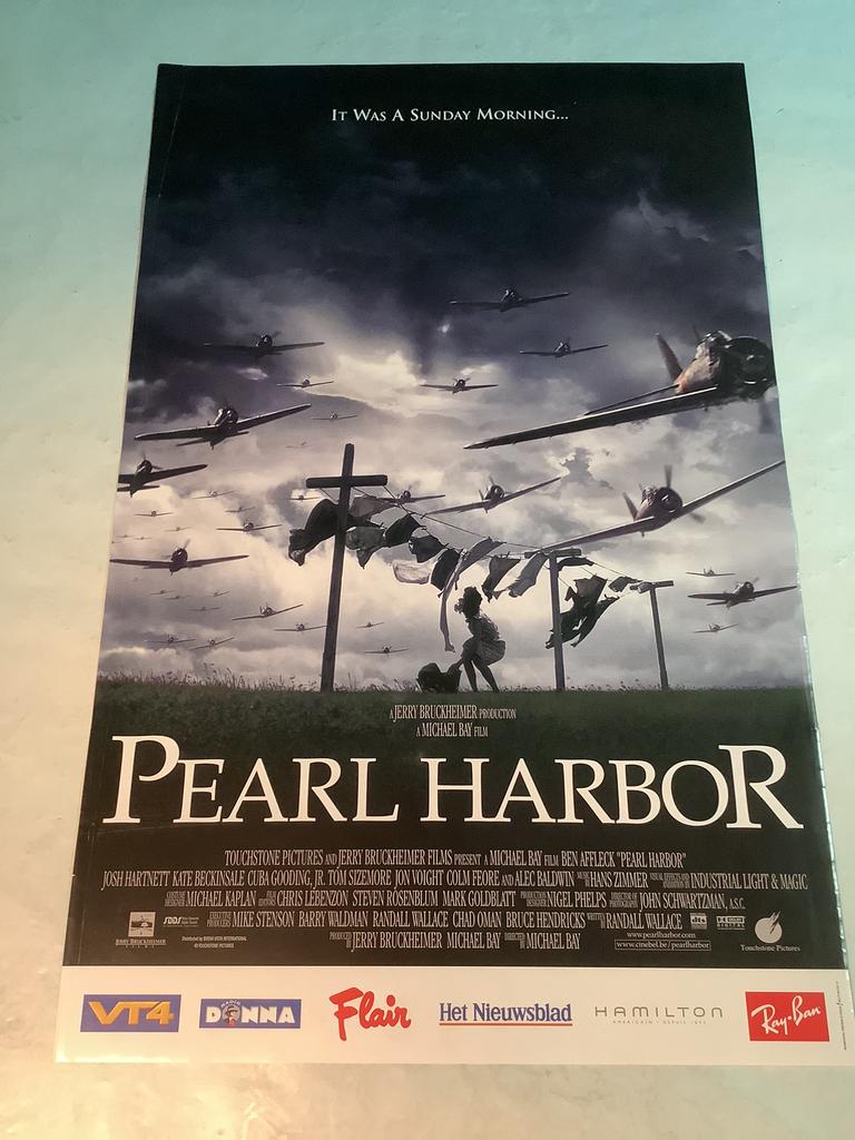PEARL HARBOR   FILMPOSTER   40-60 cm  used, Verzamelen, Posters, Ophalen of Verzenden