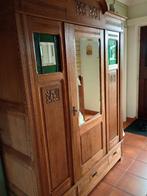 Antieke hardhouten hangkast met laden, Enlèvement, Utilisé