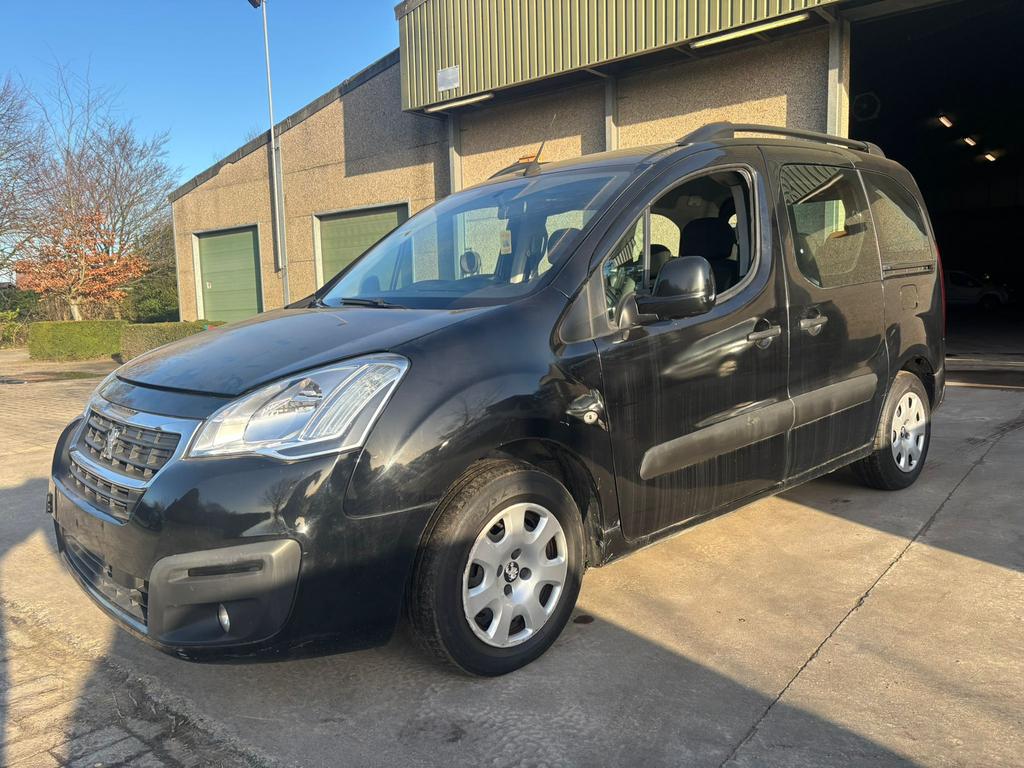 Peugeot partner 1.6HDI 7 Zit HANDELAAR/EXPORT, Auto's, Voorwielaandrijving, Stof, Zwart, Bedrijf