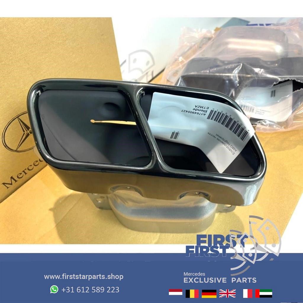 W176 A45 W117 CLA45 W156 GLA45 AMG UITLAATSIERSTUKKEN SET ZW, Auto-onderdelen, Uitlaatsystemen, Gebruikt, -, Ophalen of Verzenden