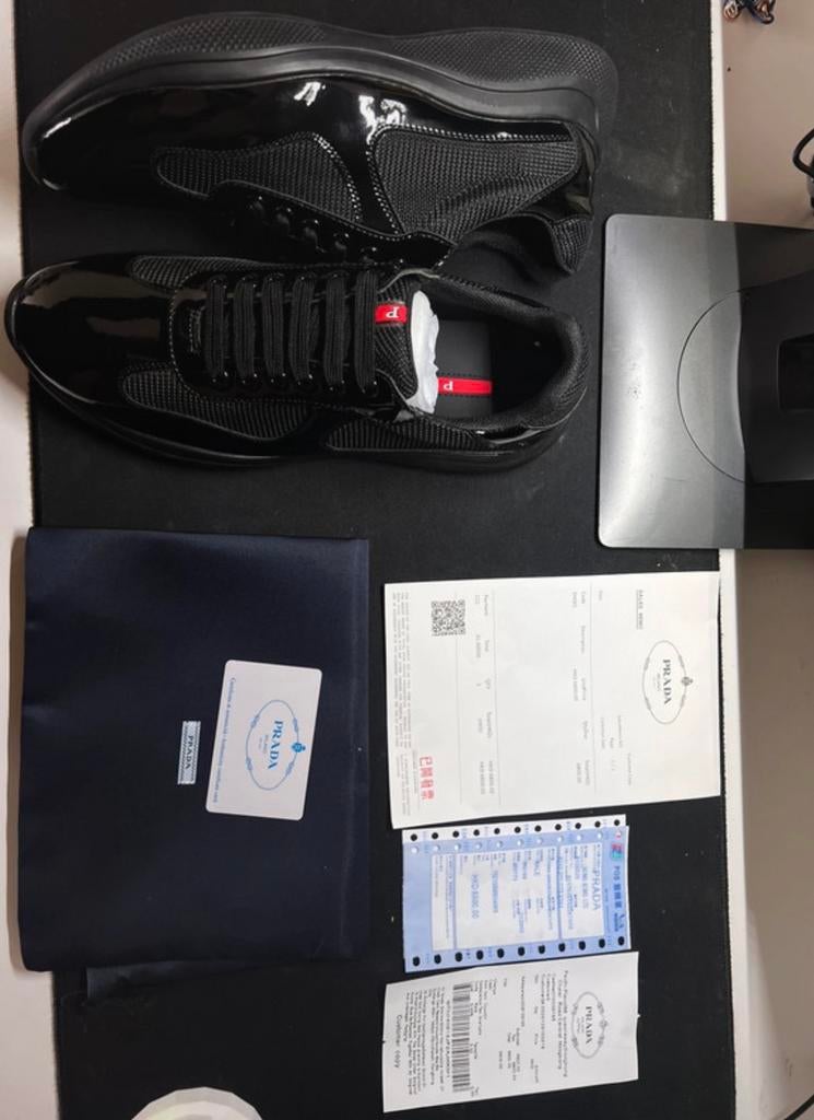 Prada cups zwart, Neuf, Enlèvement ou Envoi, Baskets, Noir