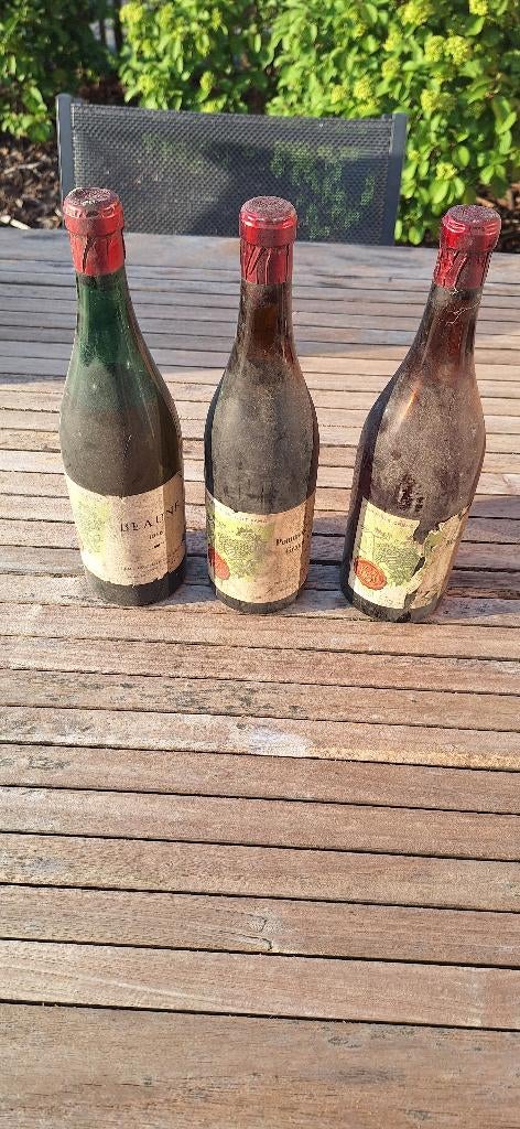 Vin des années 1960 — Beaune, Pommard, Moulin-à-Vent, Collections, Vins, Utilisé, Vin rouge, France, Pleine, Enlèvement