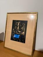 Gravure sur bois, Elsa Courtoit - Kitty à Anvers, Enlèvement ou Envoi