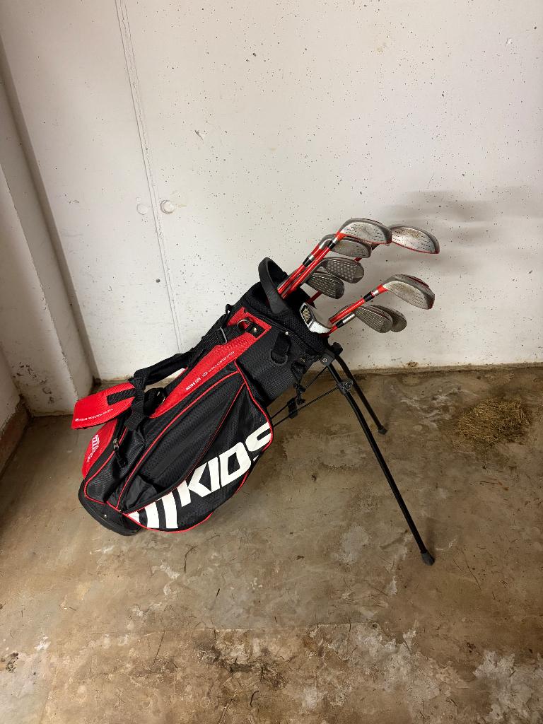 Golfzak met clubs, Sport en Fitness, Golf, Ophalen, Gebruikt, Set, Overige merken