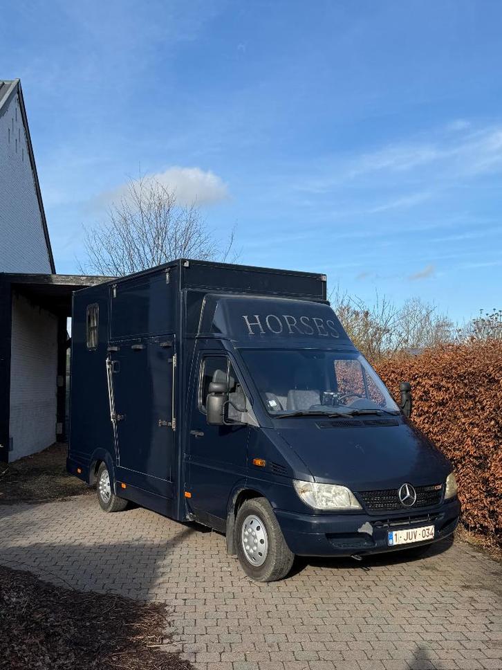 Paardencamionette Mercedes B-rijbewijs, Animaux & Accessoires, Chevaux & Poneys | Semi-remorques & Remorques, Utilisé, Remorque 2 chevaux