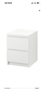 Lot de 2 tables de chevet IKEA, Maison & Meubles, Enlèvement, Comme neuf