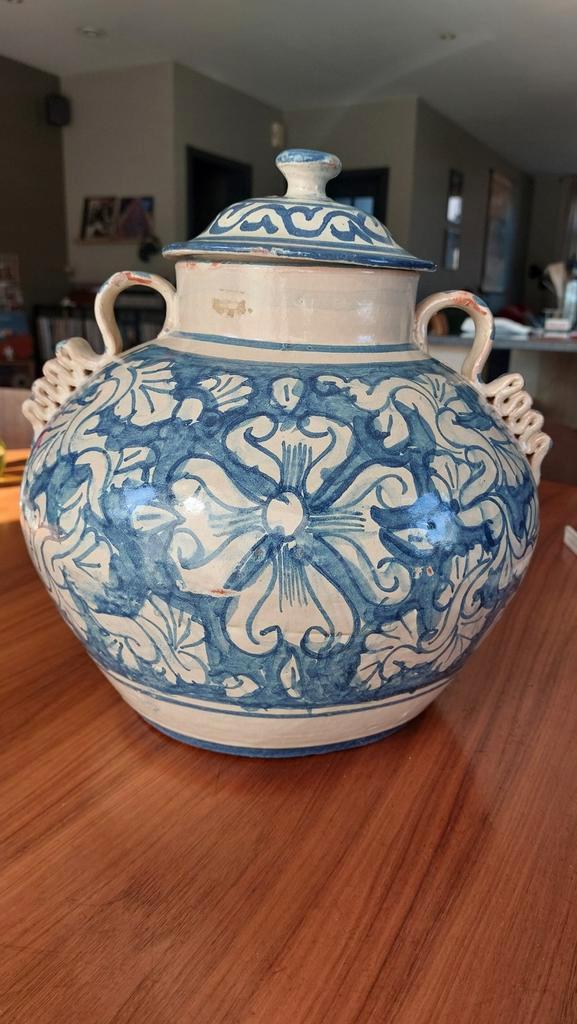 Vintage Mexicaanse talavera handgemaakte aardewerken pot, Antiek en Kunst, Antiek | Keramiek en Aardewerk, Ophalen