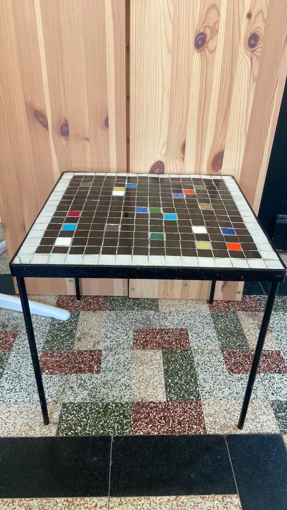 Bijzettafel vintage, Ophalen, Vierkant