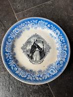 Vintage Delfts blauw bord St. Nicolas Boch keramiek, Antiek en Kunst, Ophalen of Verzenden