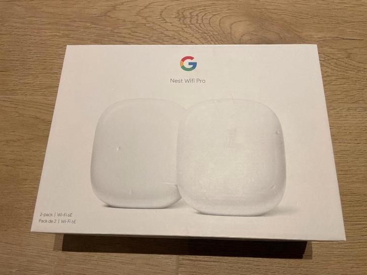 Google Nest Wifi Pro 6E 2-pack, Informatique & Logiciels, Commutateurs réseau, Comme neuf, Enlèvement ou Envoi